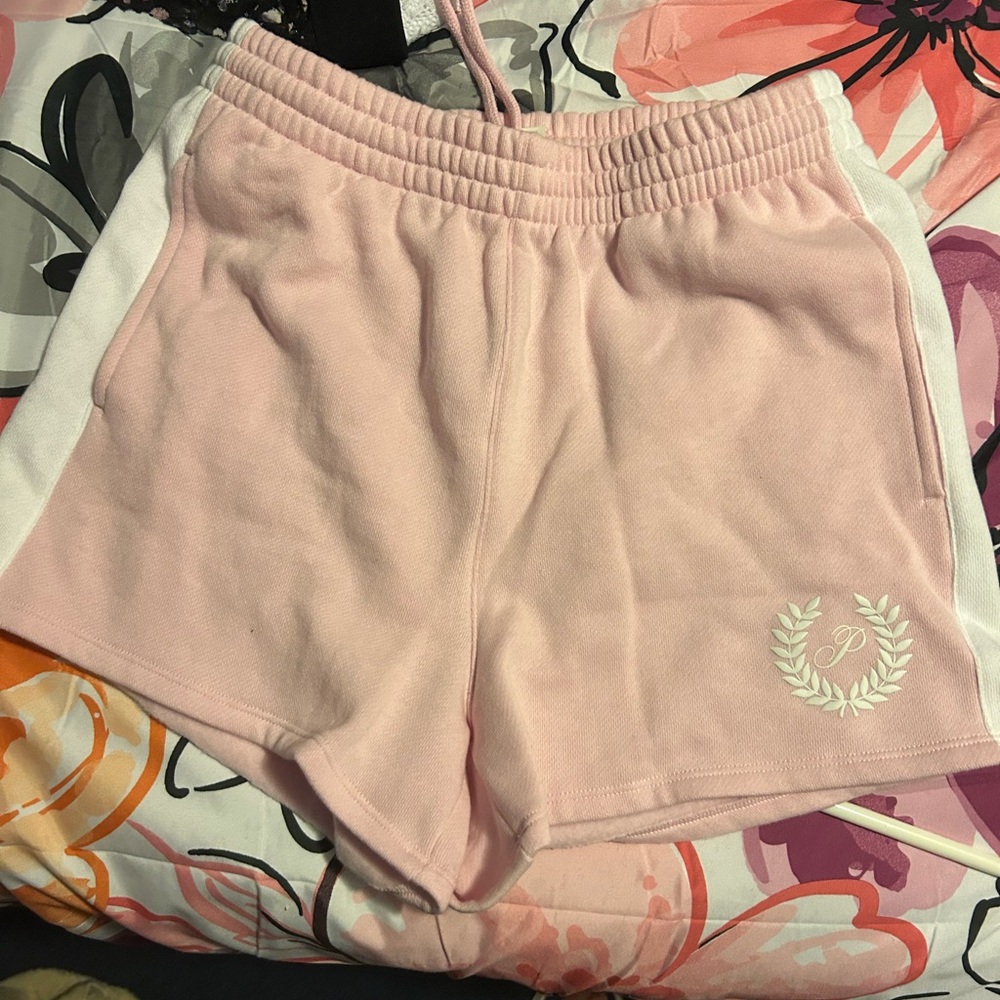 PINK Victoria's Secret Light Pink Fleece Shorts